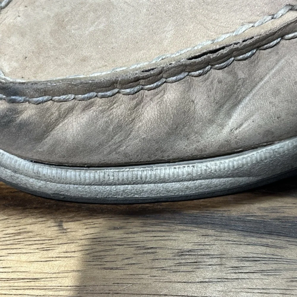 Sperry‎ Top Sider Shoes Womens 7.5 Linen Oat Boat Shoe Lace Up 9774329